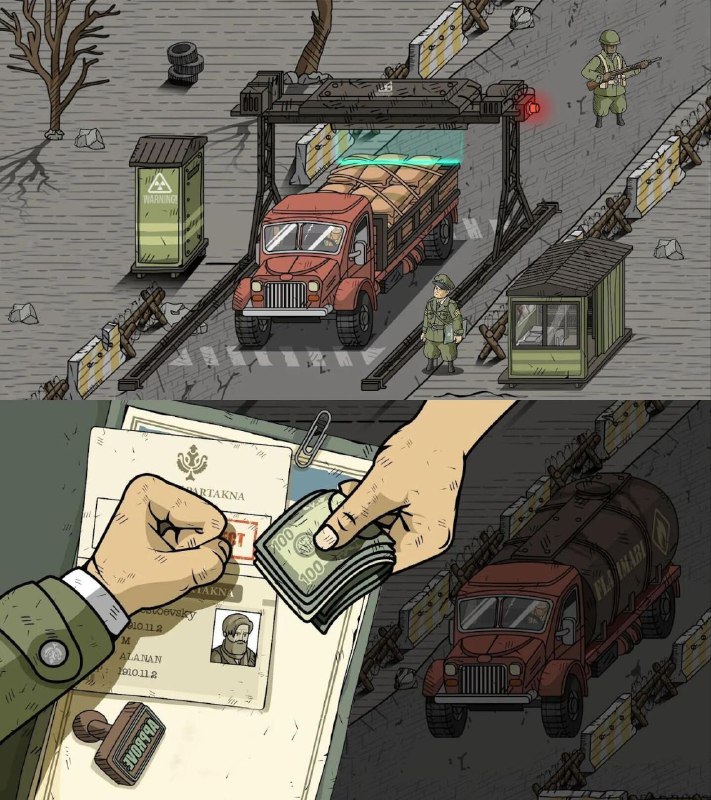 『安卓游戏：黑色边境2』一款以边境检查为核心玩法的模拟角色扮演游戏；负责审查入境人员的证件、搜查违禁品，并通过决策和互动维护国家安全；（无限金钱）🏷标签： #安卓游戏———夸克链接：